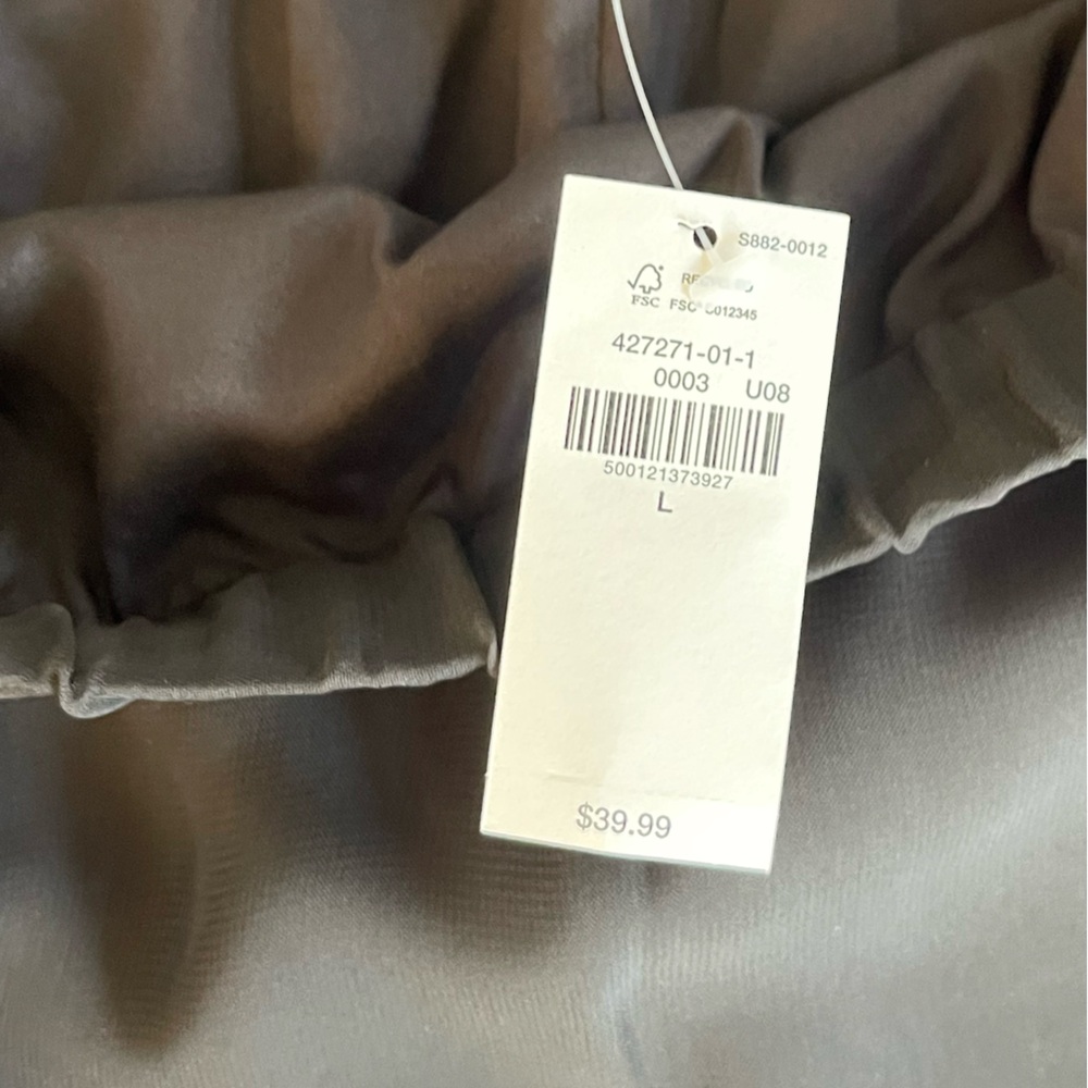 NWT OLD NAVY Black Chiffon Fully Lined Pull On Maxi Skirt Size LARGE - Picture 8 of 9